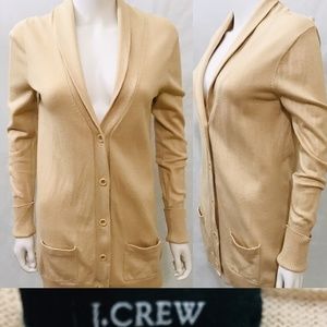 J Crew Cardigan M S Cream Cashmere Cotton Tunic
